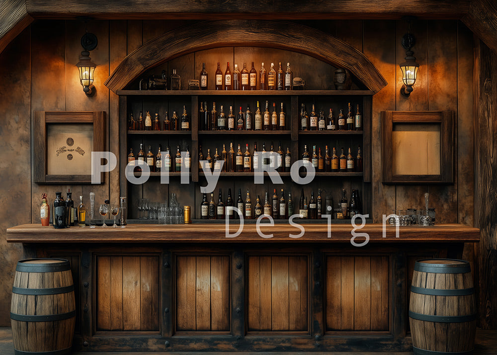 Avezano Bar Theme Photography Backdrop Designed By Polly Ro Design