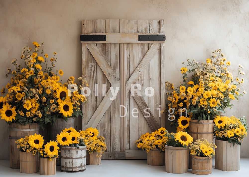 Toile de fond pour photographie de pailles et d'œufs de Pâques d'Avezano conçue par Polly Ro Design