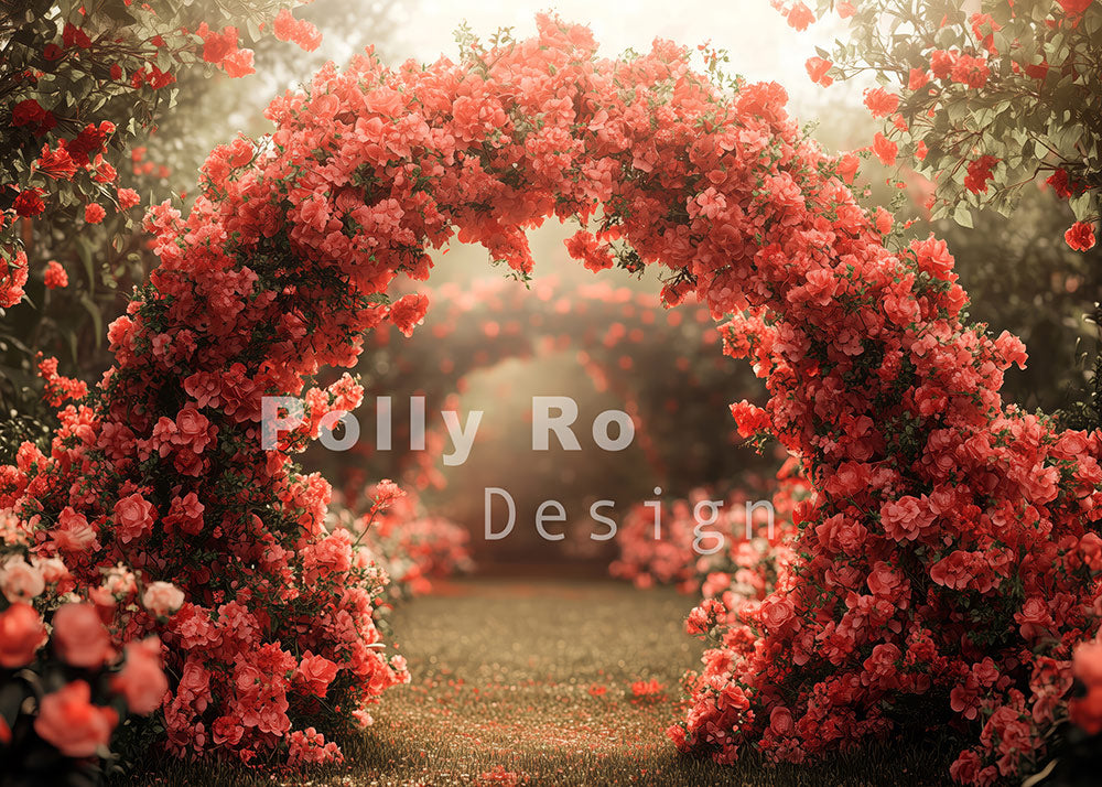 Avezano Flower Arch Photography Backdrop Designed By Polly Ro Design