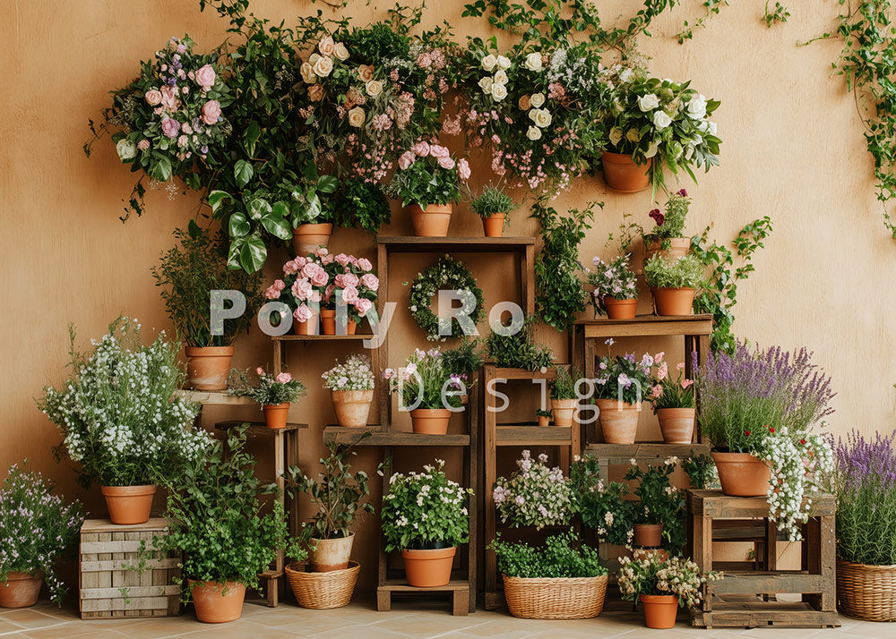 Toile de fond pour photographie de pailles et d'œufs de Pâques d'Avezano conçue par Polly Ro Design