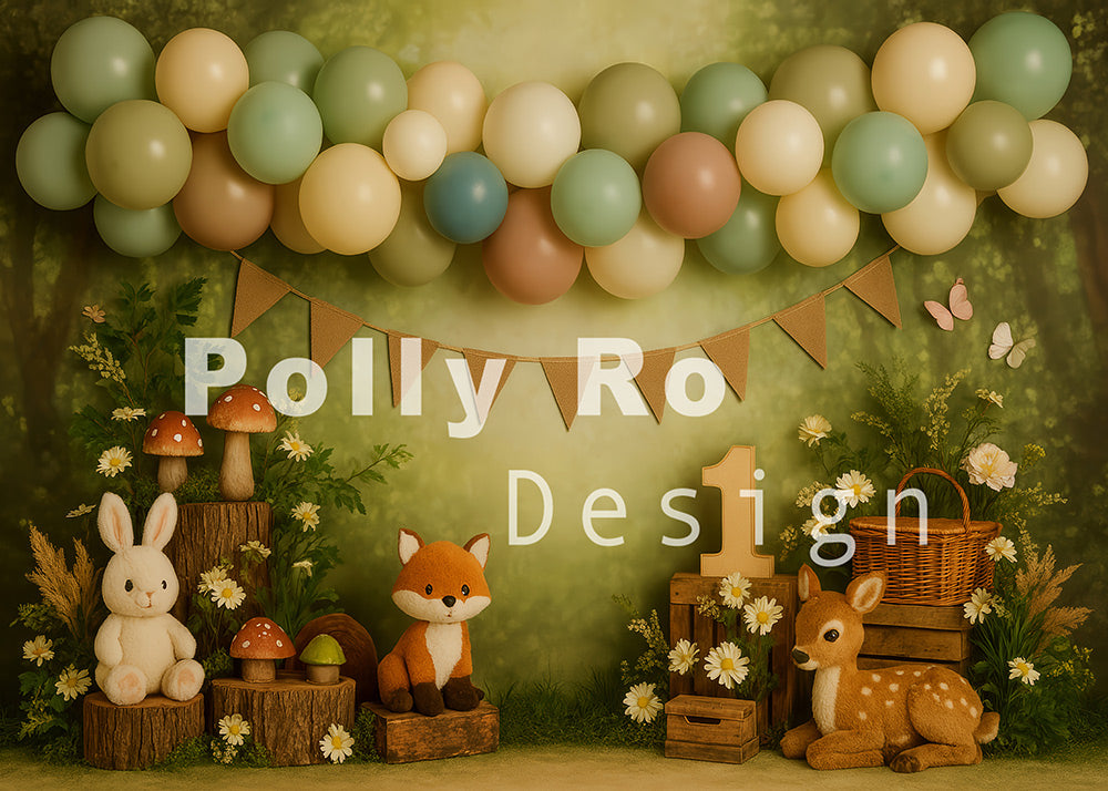 Toile de fond pour photographie de pailles et d'œufs de Pâques d'Avezano conçue par Polly Ro Design