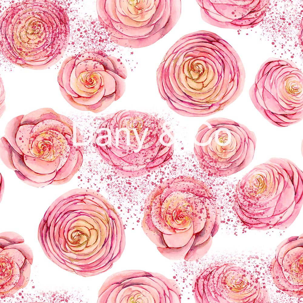 Avezano Artistic Rose Painting Backdrop Designed By Danyelle Pinnington