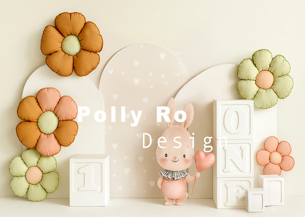 Avezano Arches and Beautiful Artistic Flowers Photography Backdrop Designed By Polly Ro Design