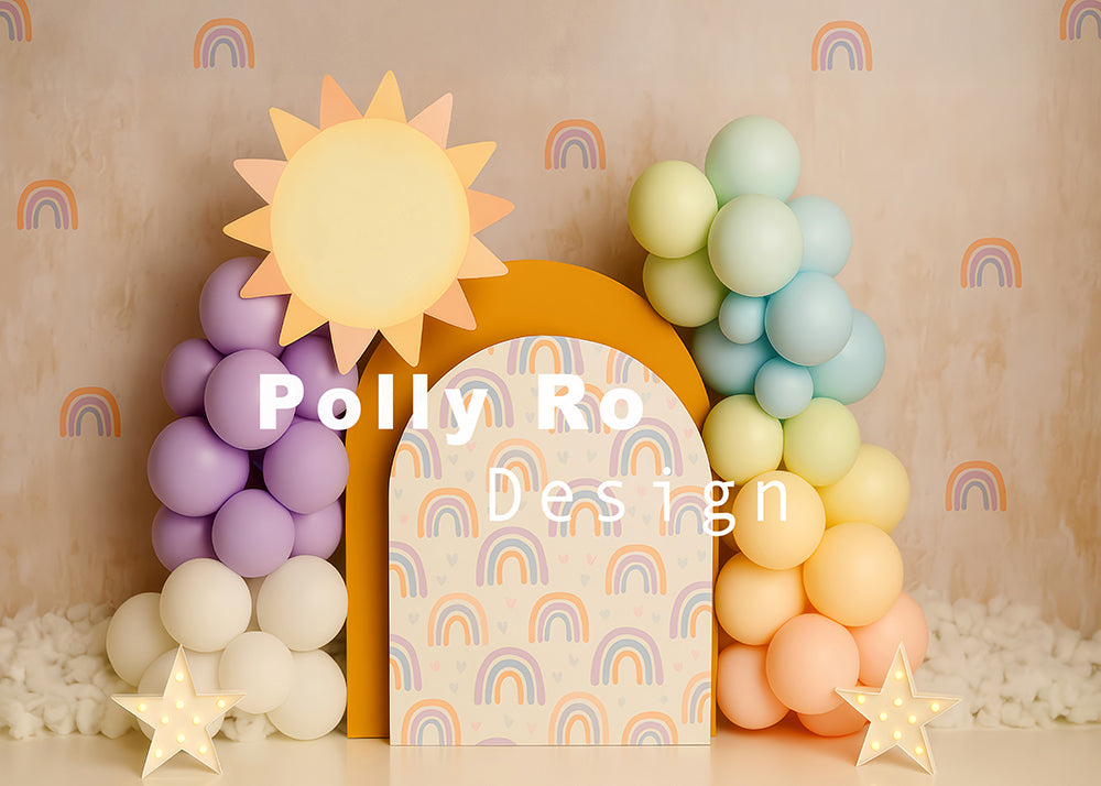 Toile de fond pour photographie de pailles et d'œufs de Pâques d'Avezano conçue par Polly Ro Design