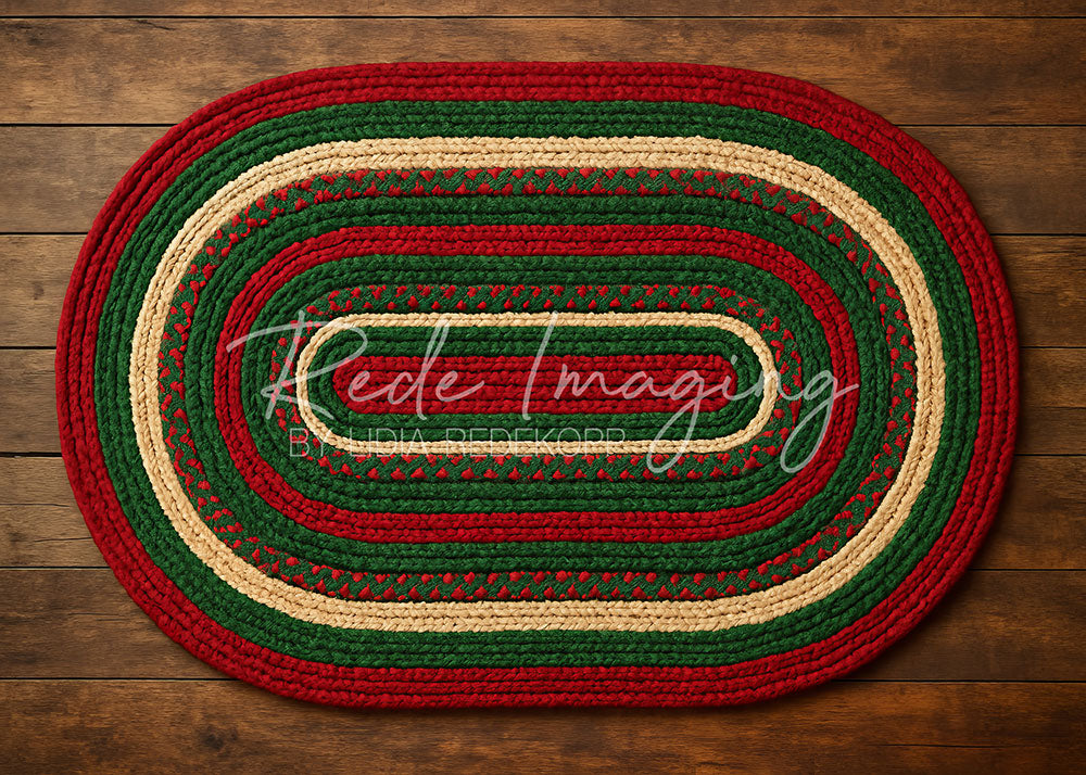 Avezano Woven Christmas Floor Mat Photography Backdrop Designed By Lidia Redekopp