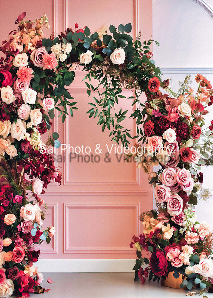 Avezano Rose Arch Wedding Backdrop Designed By Sai photo & videography