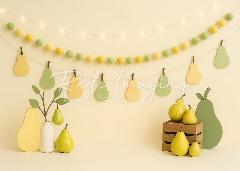 Avezano Colorful Pear Decor Photography Backdrop Designed By Lidia Redekopp