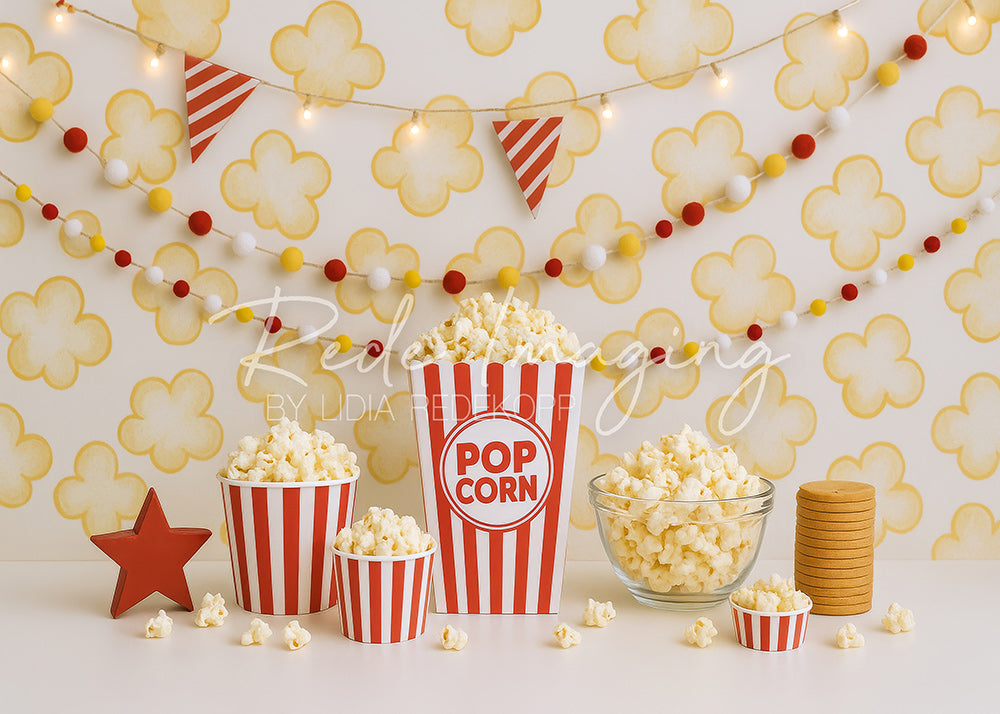 Avezano Popcorn Themed Photography Backdrop Designed By Lidia Redekopp