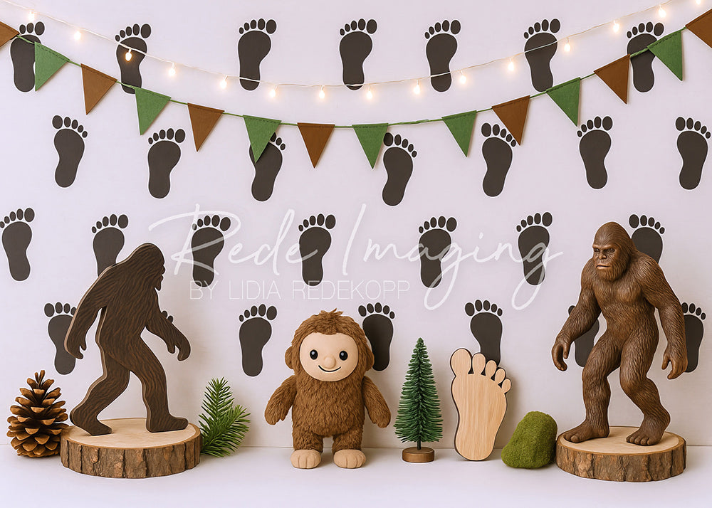 Avezano Bigfoot & Plush Figures Photography Backdrop Designed By Lidia Redekopp