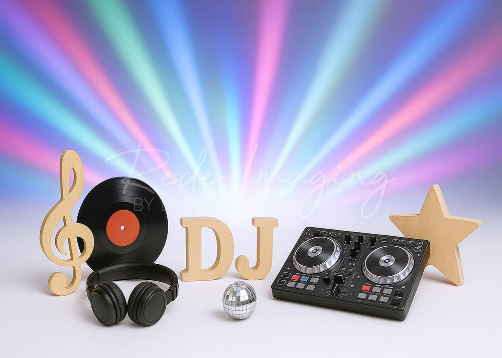 Avezano DJ Music Equipment Photography Backdrop Designed By Lidia Redekopp