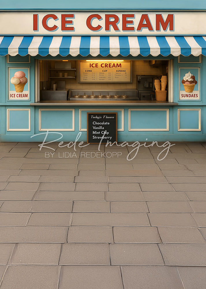 Avezano Classic Street Ice Cream Shop Cakesmash Photography Backdrop Designed By Lidia Redekopp