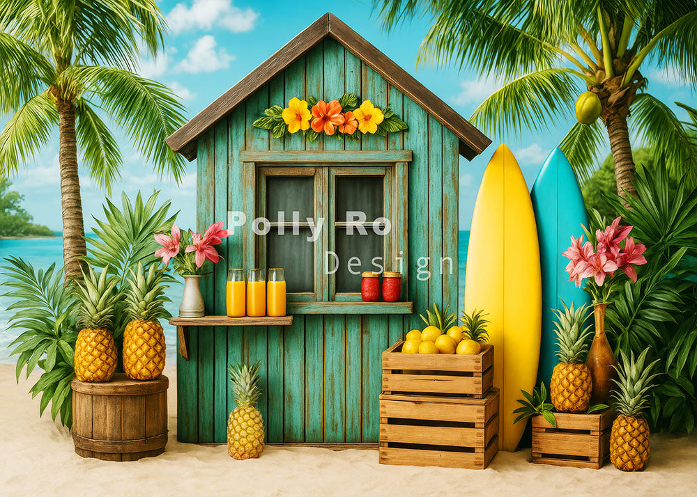 Toile de fond pour photographie de pailles et d'œufs de Pâques d'Avezano conçue par Polly Ro Design