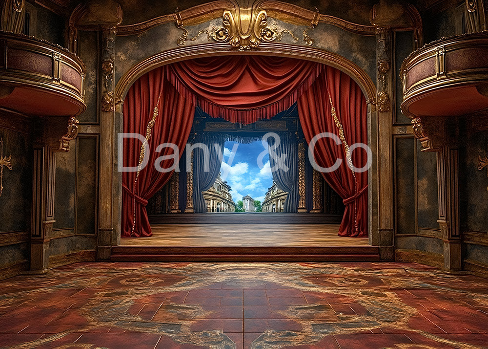 Avezano Grand Theatre Stage Backdrop Designed By Danyelle Pinnington