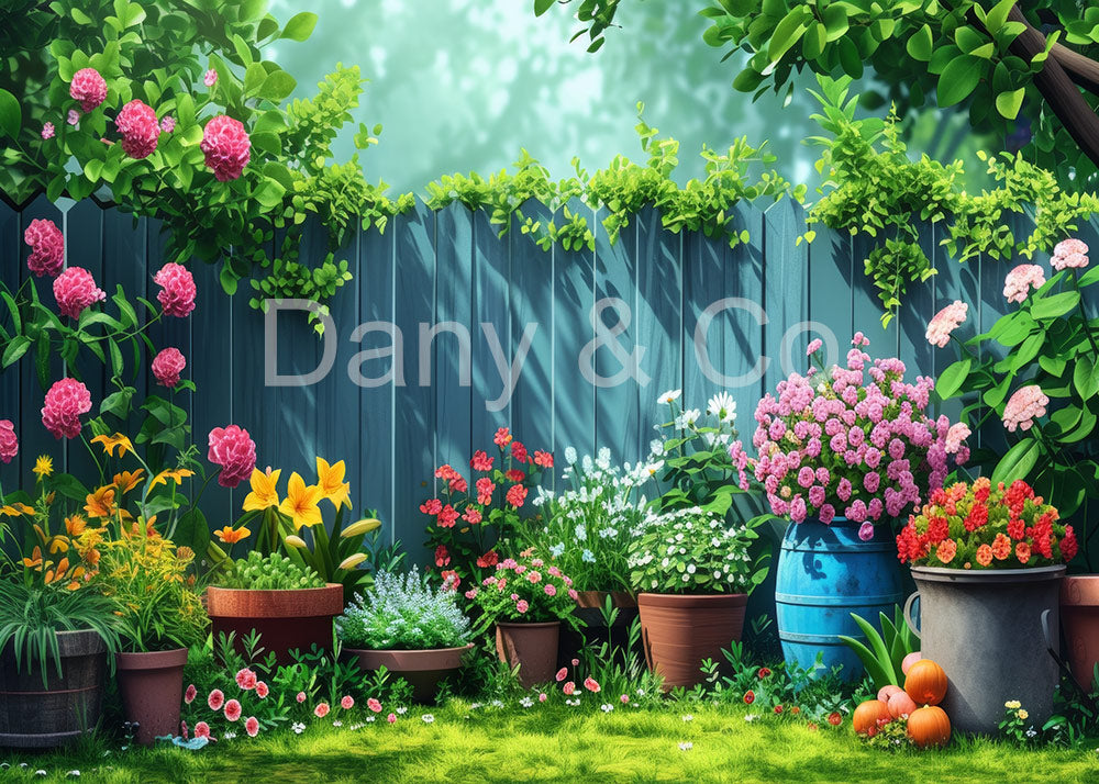 Avezano Lush Garden Fence Backdrop Designed By Danyelle Pinnington