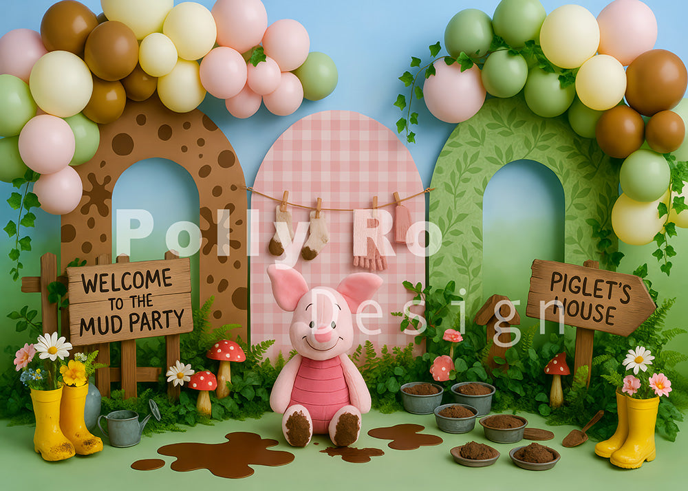 Toile de fond pour photographie de pailles et d'œufs de Pâques d'Avezano conçue par Polly Ro Design