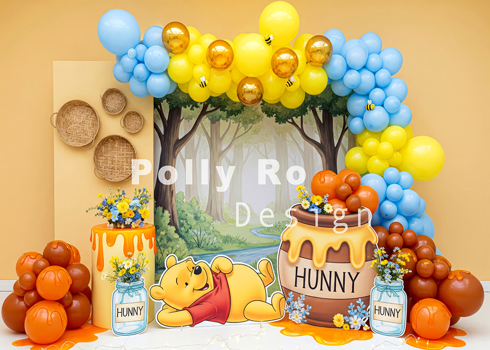 Toile de fond pour photographie de pailles et d'œufs de Pâques d'Avezano conçue par Polly Ro Design