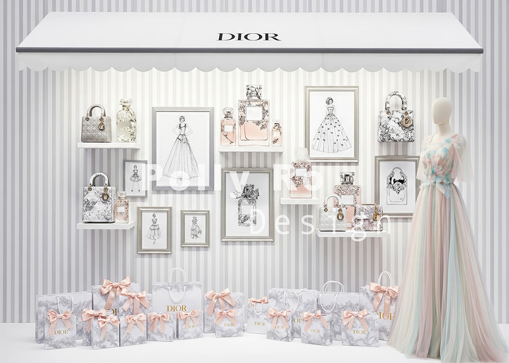 Avezano Fashion Store Display Backdrop Designed By Polly Ro Design