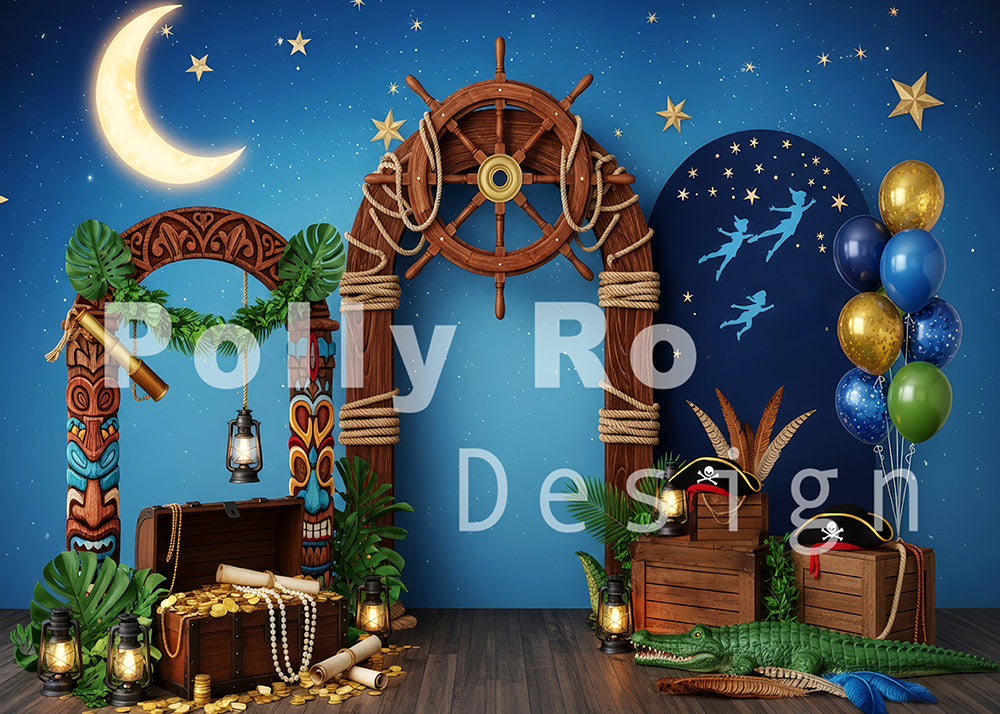 Avezano Pirate Night Adventure Backdrop Designed By Polly Ro Design