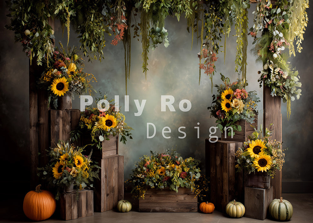 Toile de fond pour photographie de pailles et d'œufs de Pâques d'Avezano conçue par Polly Ro Design