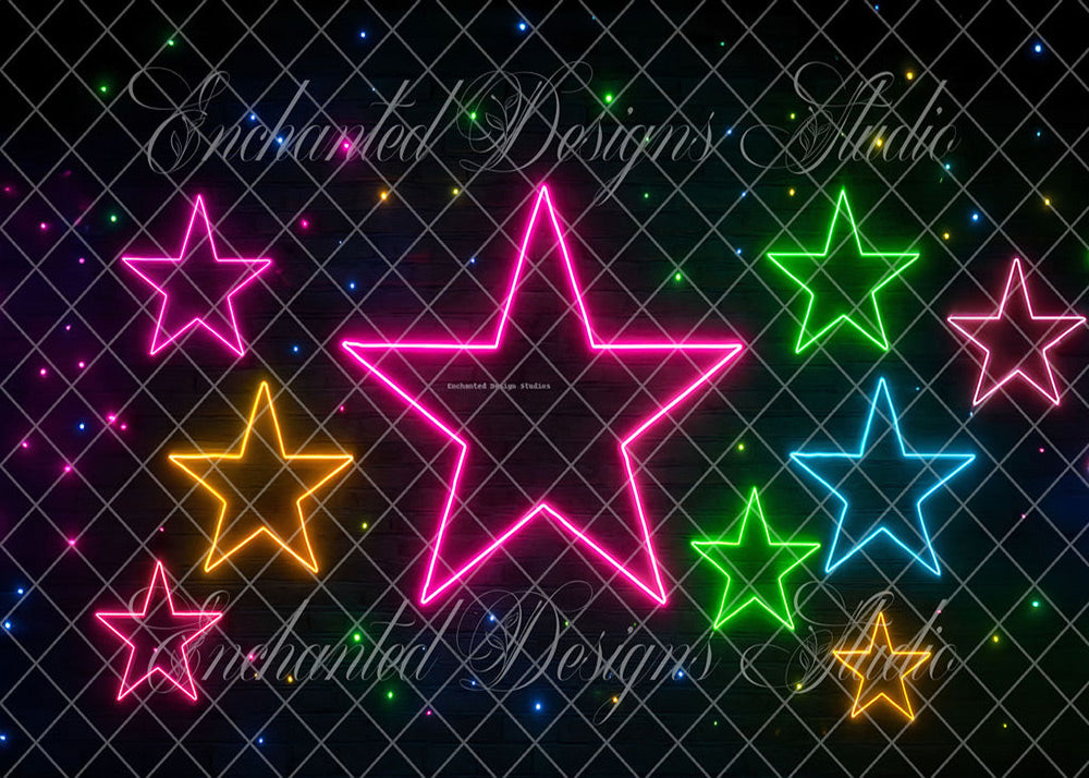 Avezano Neon Star Light Backdrop Designed By Enchanted Design Studio