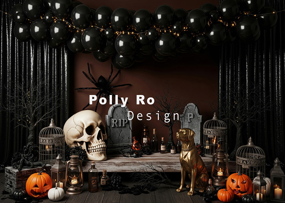 Toile de fond pour photographie de pailles et d'œufs de Pâques d'Avezano conçue par Polly Ro Design