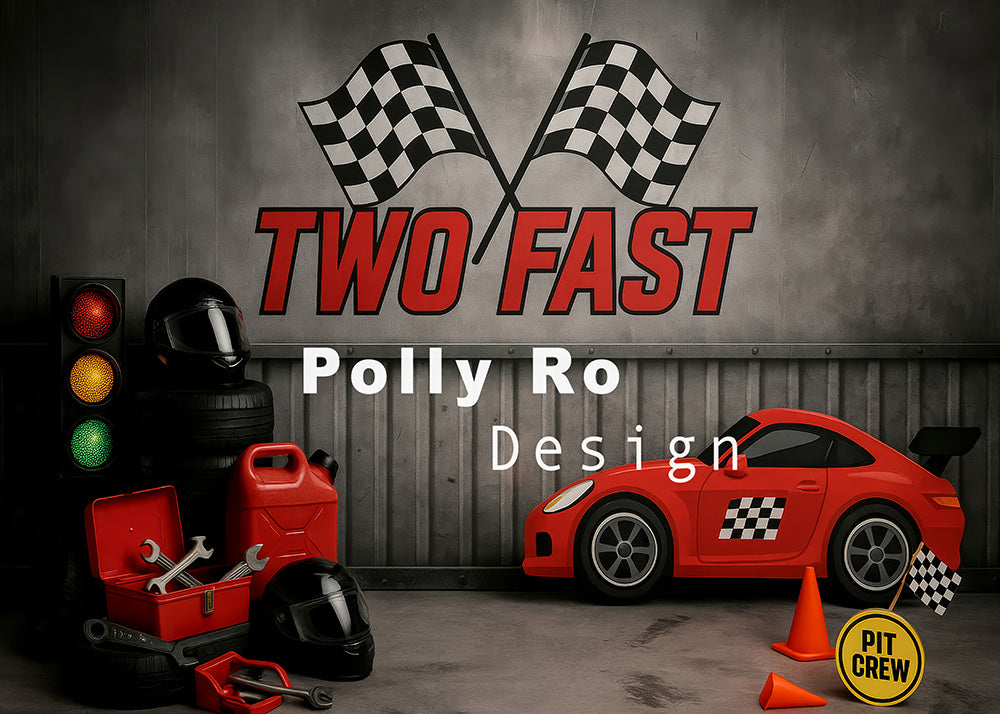 Avezano Racing Themed Cakesmash Backdrop Designed By Polly Ro Design