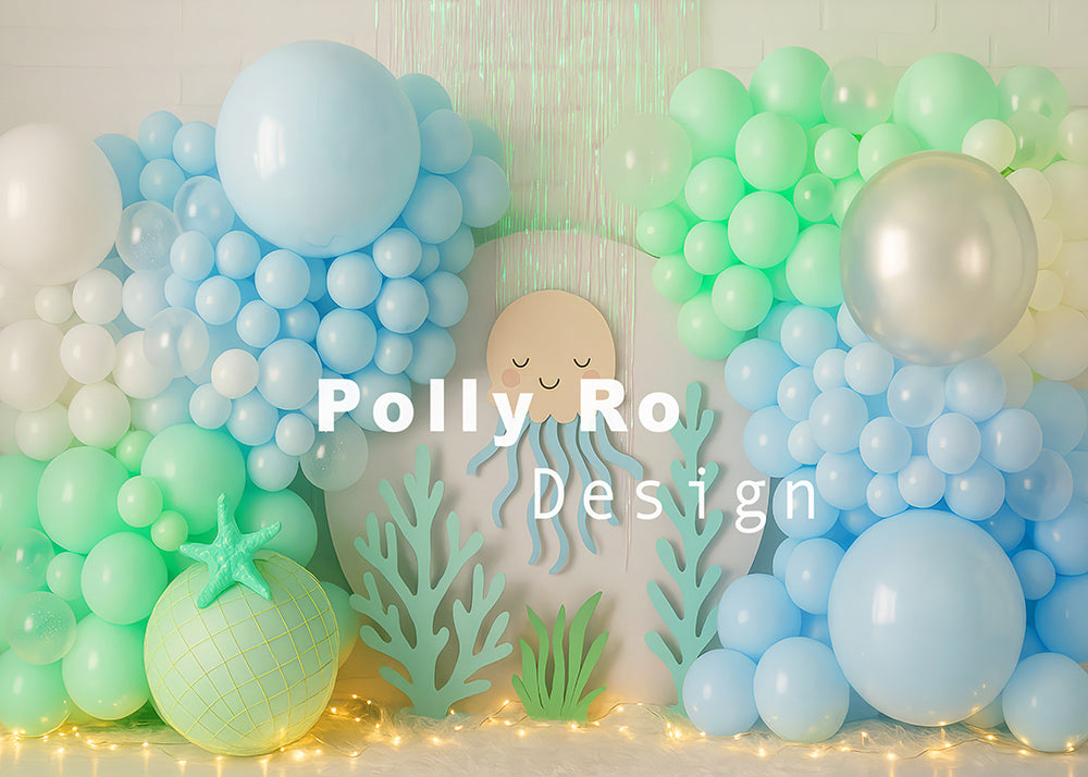 Avezano Underwater Jellyfish Theme Backdrop Designed By Polly Ro Design