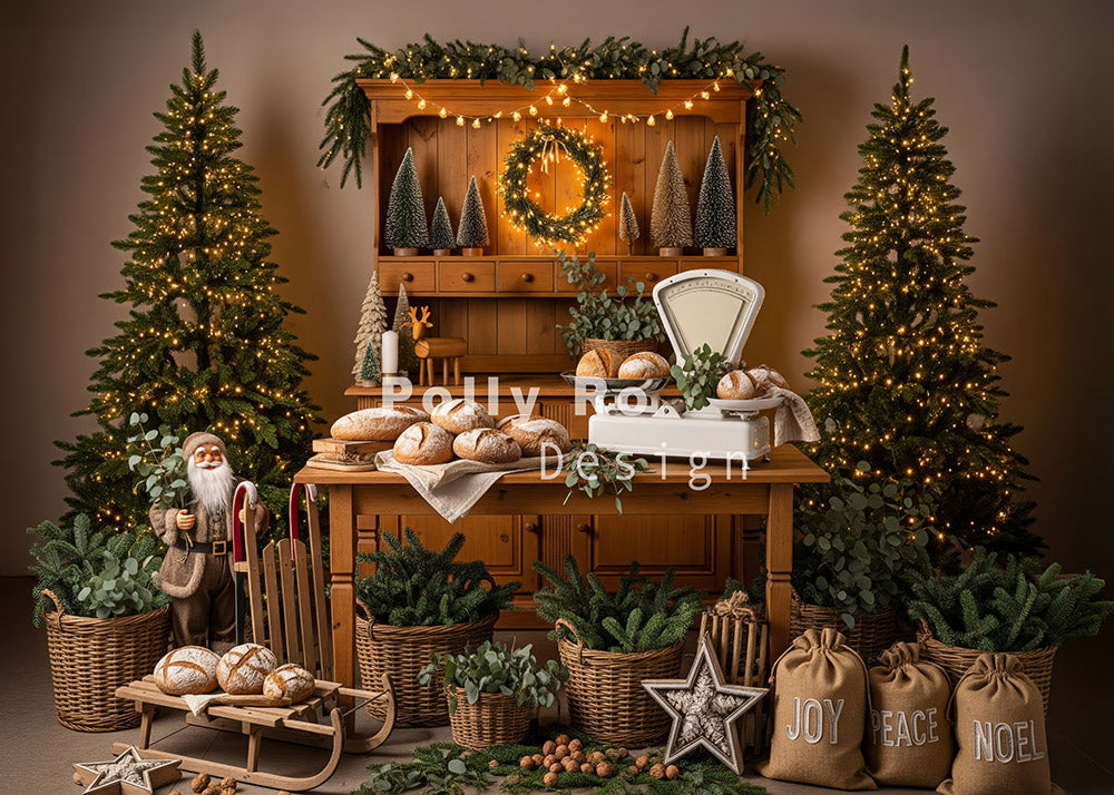 Avezano Christmas Bakery Backdrop Designed By Polly Ro Design