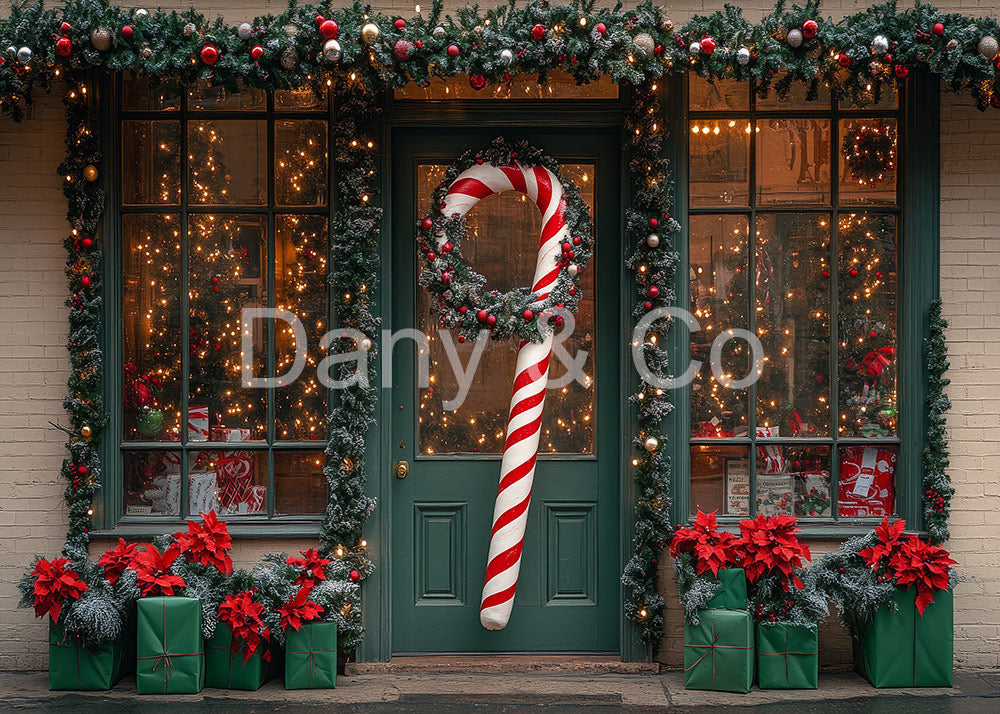 Avezano Christmas Candy Cane Door Backdrop Designed By Danyelle Pinnington