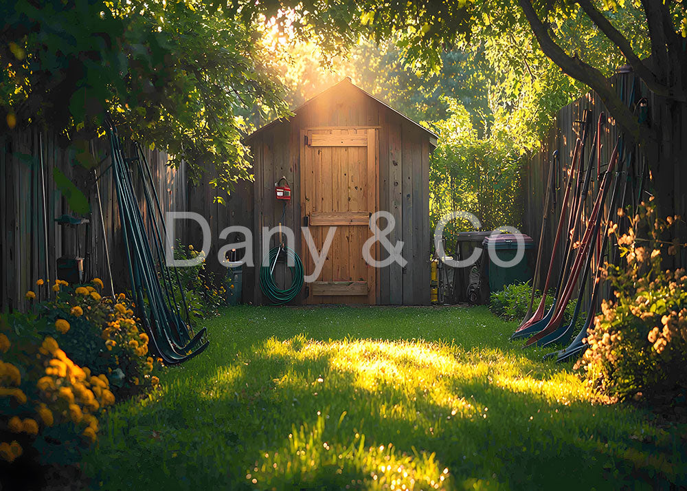 Avezano Sunlit Garden Shed Backdrop Designed By Danyelle Pinnington