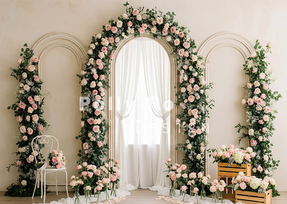 Toile de fond pour photographie de pailles et d'œufs de Pâques d'Avezano conçue par Polly Ro Design