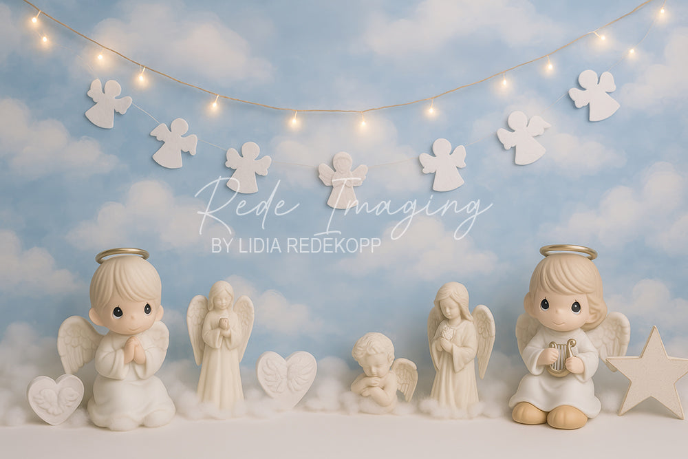 Avezano Angel and Cloud Themed Photography Backdrop Designed By Lidia Redekopp