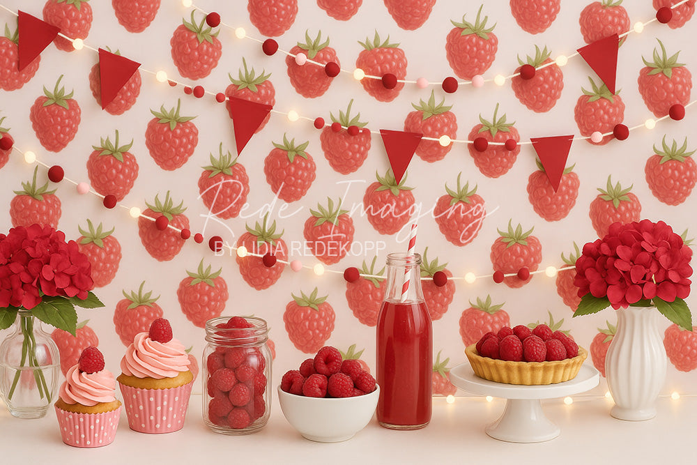 Avezano Raspberry Dessert Photography Backdrop Designed By Lidia Redekopp