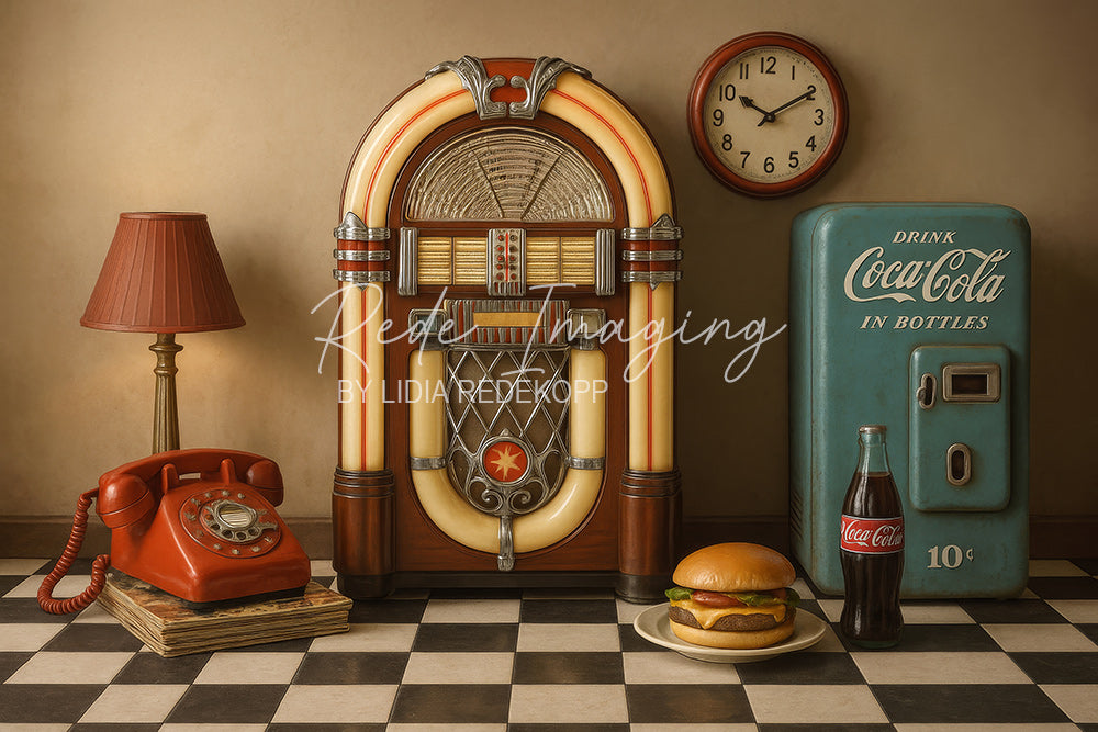 Avezano Retro American Style Photography Backdrop Designed By Lidia Redekopp