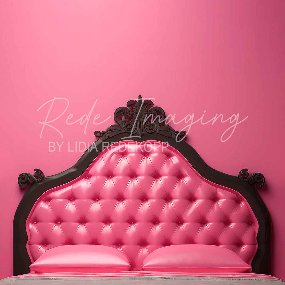 Avezano Black and Pink Luxury Headboard Photography Backdrop Designed By Lidia Redekopp