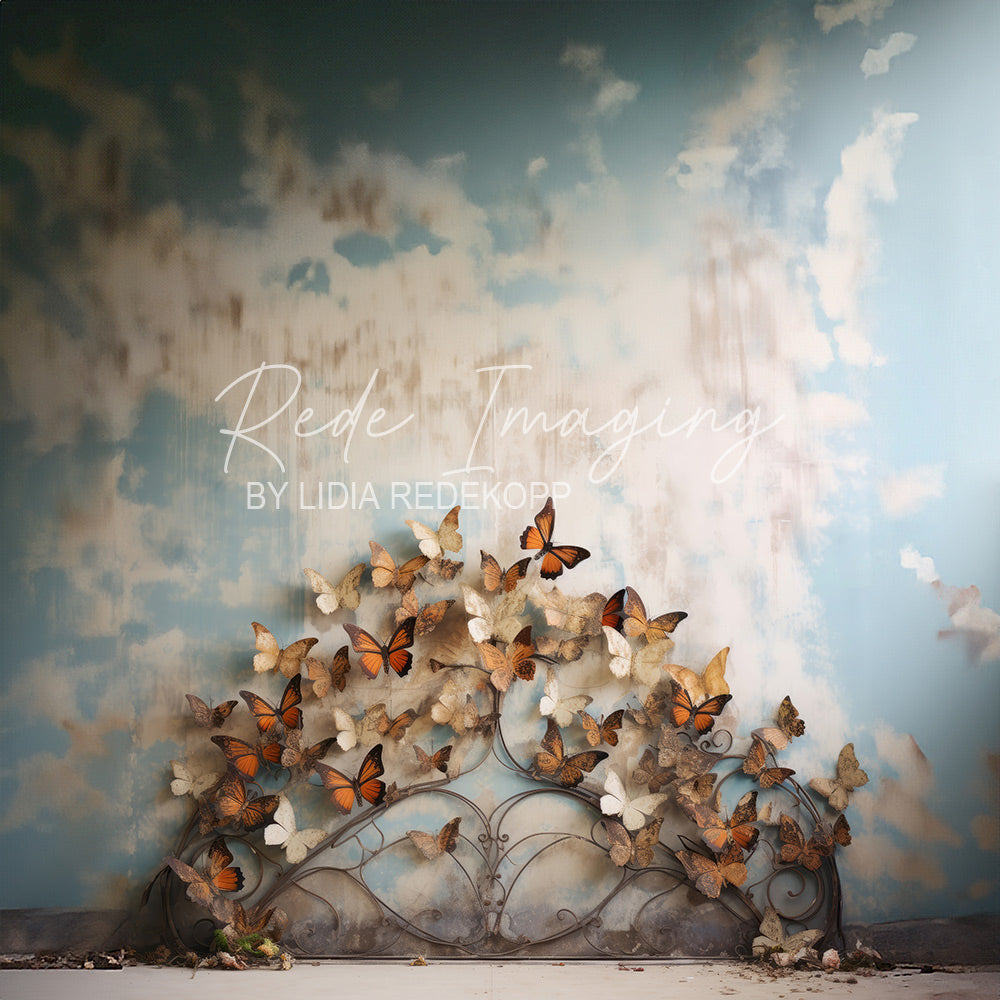 Toile de fond pour photographie de pailles et d'œufs de Pâques d'Avezano conçue par Polly Ro Design