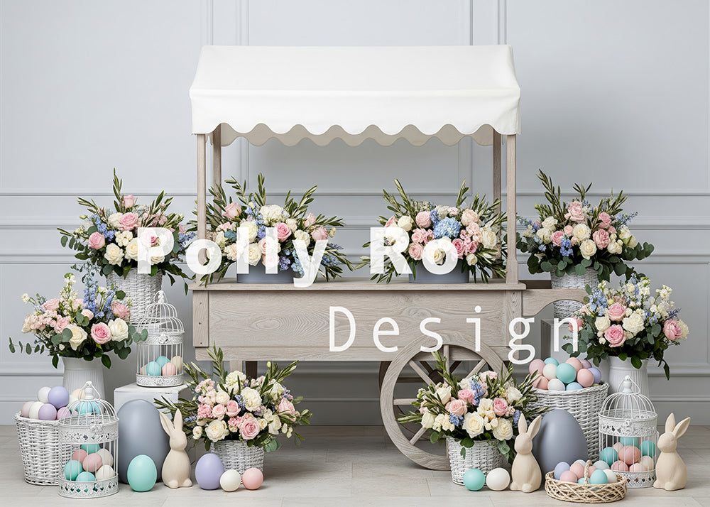 Toile de fond pour photographie de baiser de roses et de ballons de la Saint-Valentin d'Avezano conçue par Polly Ro Design