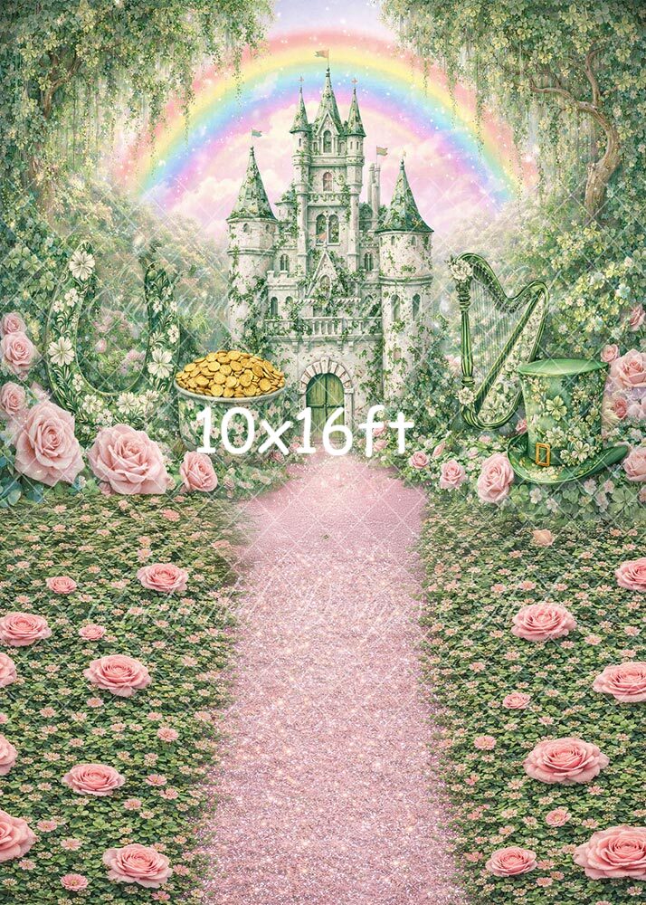 Avezano St. Patrick's Castle Rainbow Backdrop Designed By Enchanted Design Studio