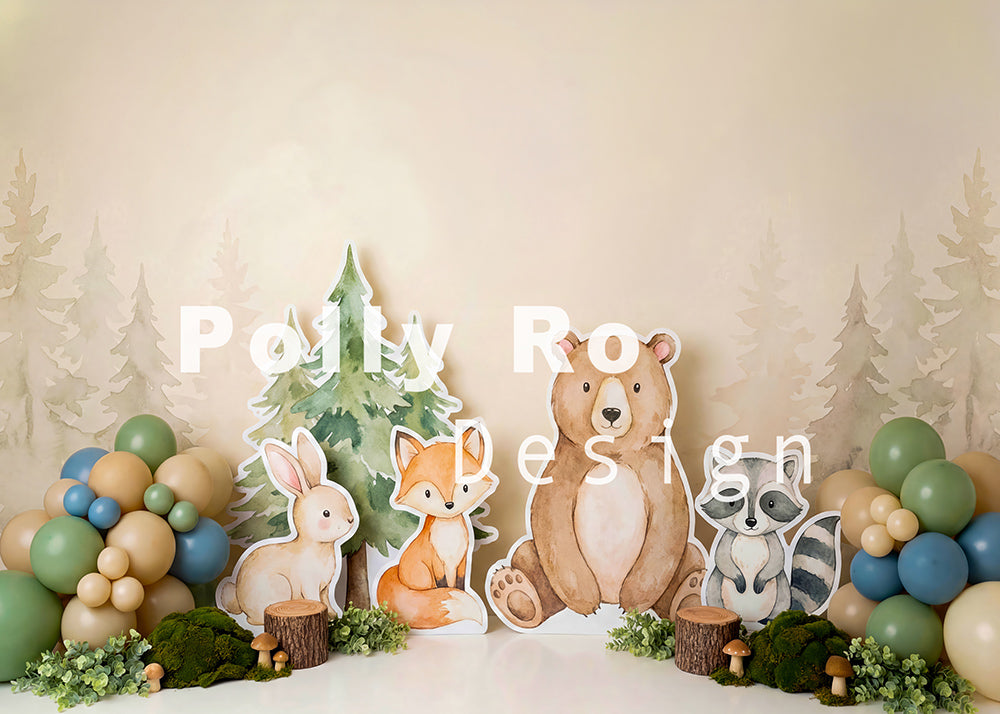 Toile de fond pour photographie de baiser de roses et de ballons de la Saint-Valentin d'Avezano conçue par Polly Ro Design