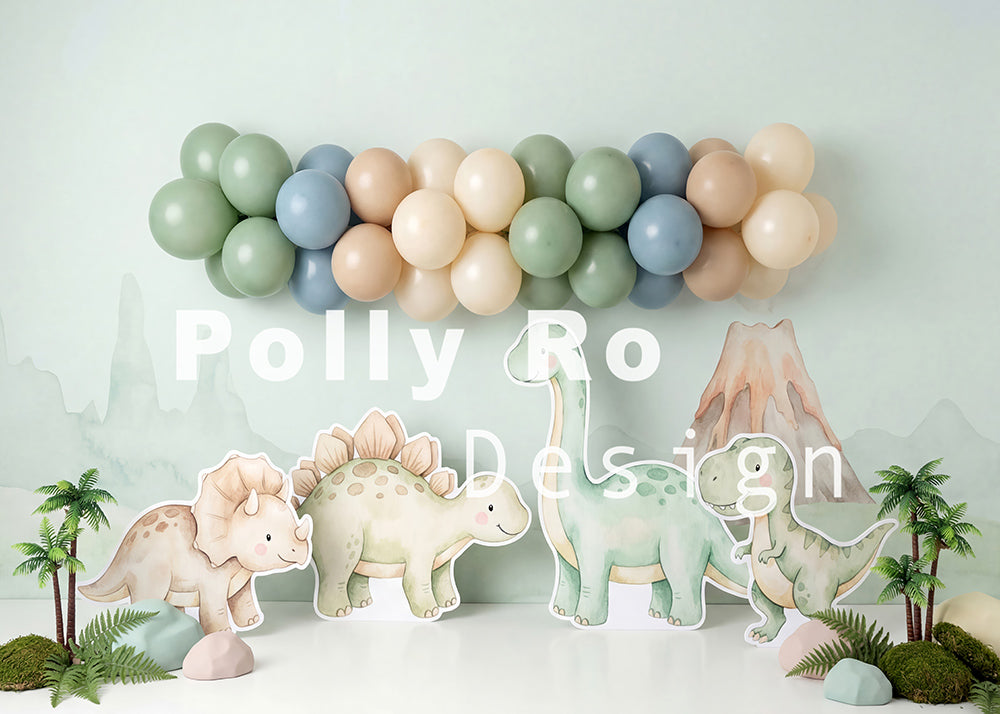 Toile de fond pour photographie de baiser de roses et de ballons de la Saint-Valentin d'Avezano conçue par Polly Ro Design