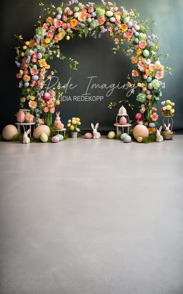 Toile de fond pour photographie de pailles et d'œufs de Pâques d'Avezano conçue par Polly Ro Design