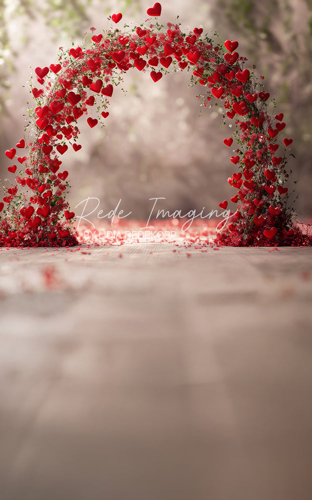 Avezano Pink Rose Flower Archway Photography Backdrop Designed By Lidia Redekopp
