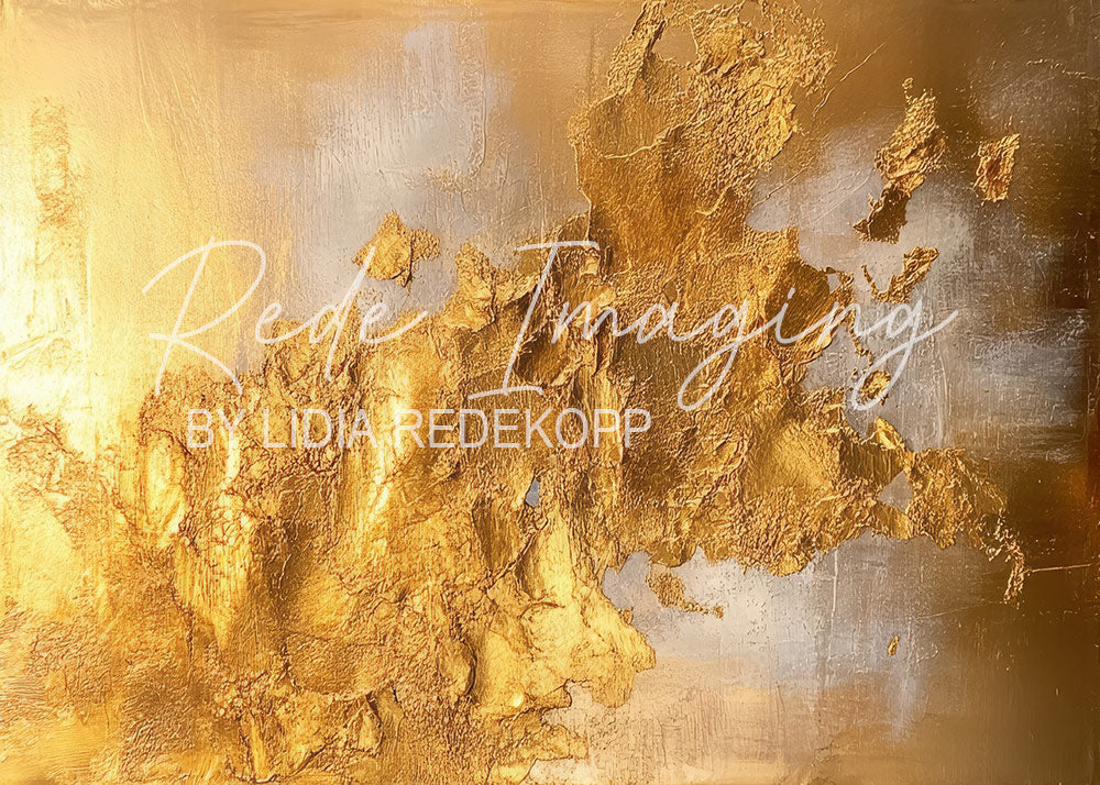 Avezano Gold Foil Textured Metallic Abstract Photography Backdrop Designed By Lidia Redekopp