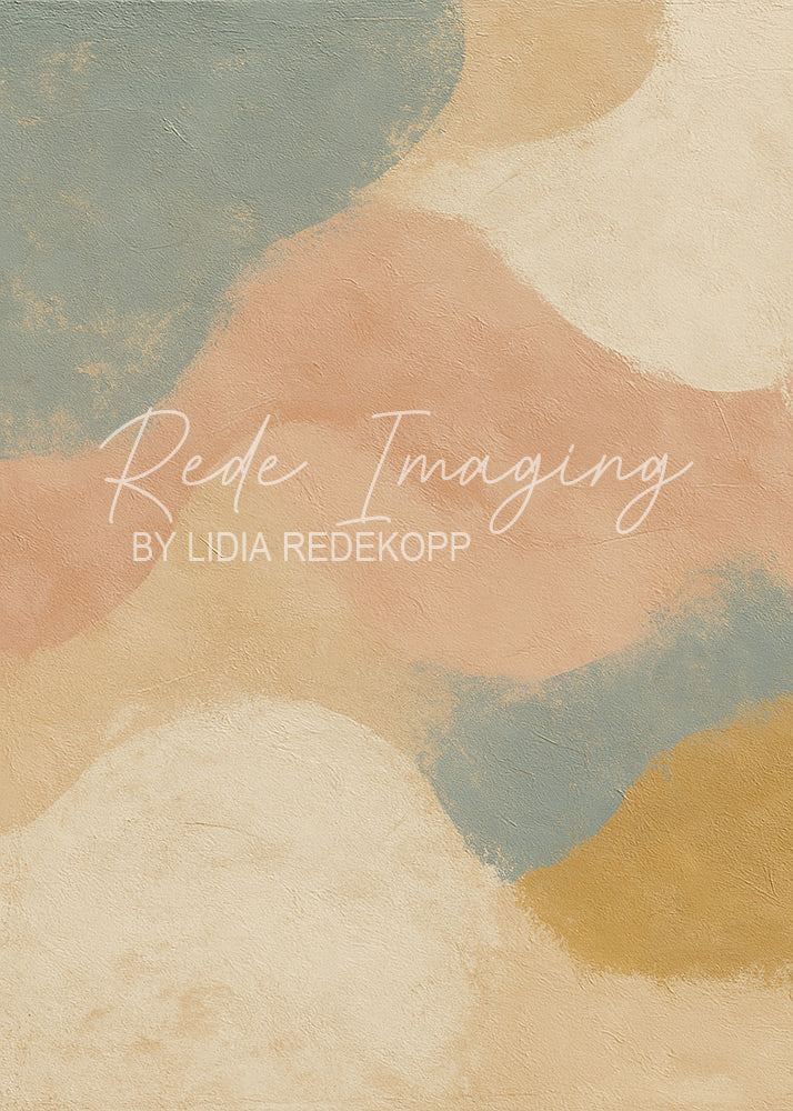 Avezano Muted Earth Tone Abstract Blob Photography Backdrop Designed By Lidia Redekopp