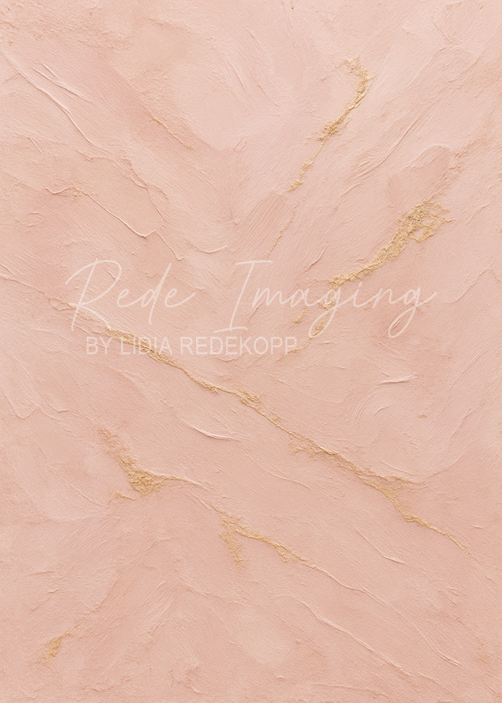 Avezano Blush Pink Gold Vein Textured Photography Backdrop Designed By Lidia Redekopp