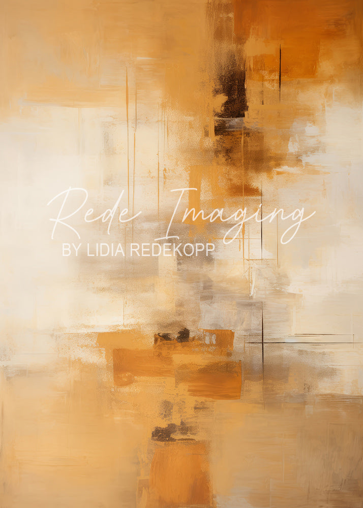 Avezano Mustard Yellow Gray Abstract Brushstroke Photography Backdrop Designed By Lidia Redekopp
