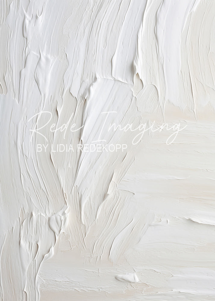 Avezano White Thick Textured Brushstroke Photography Backdrop Designed By Lidia Redekopp