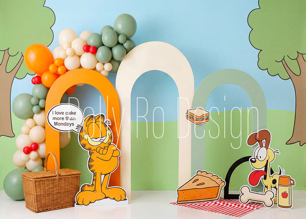 Toile de fond pour photographie de baiser de roses et de ballons de la Saint-Valentin d'Avezano conçue par Polly Ro Design