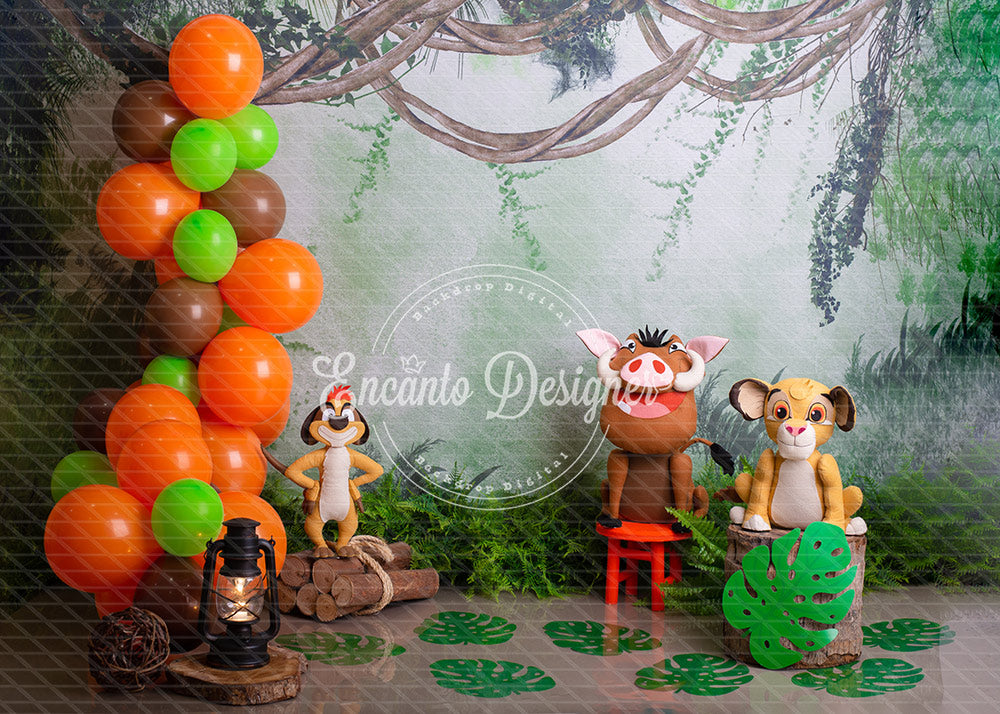 Avezano Lion King Jungle Animal Balloon Photography Background By Encanto Designer