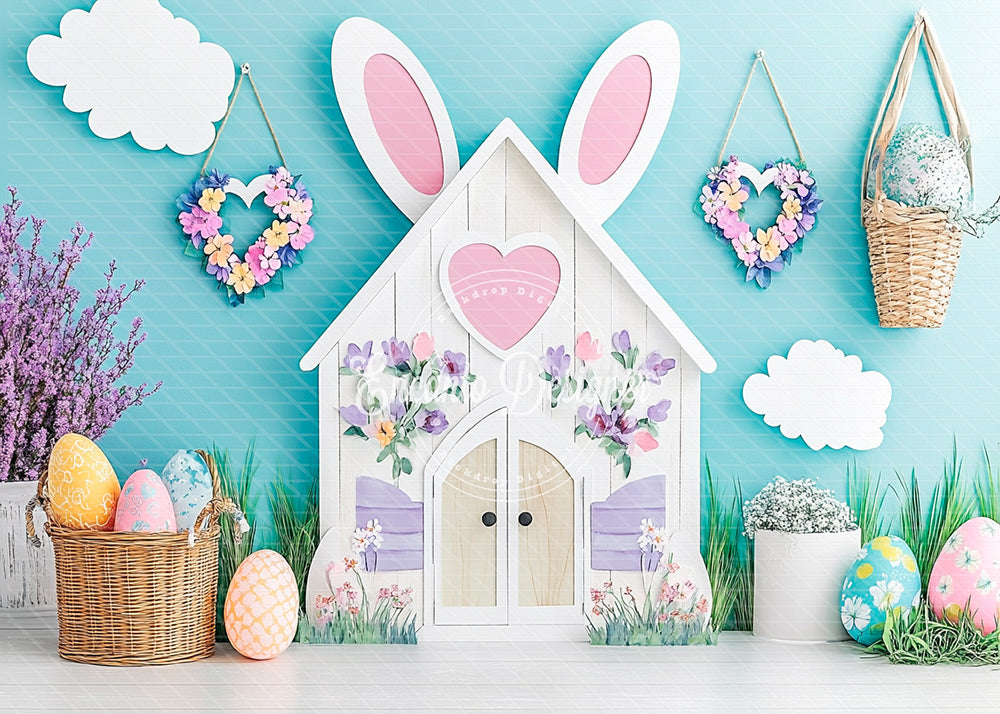 Avezano Easter Bunny Ears White House Photography Background By Encanto Designer